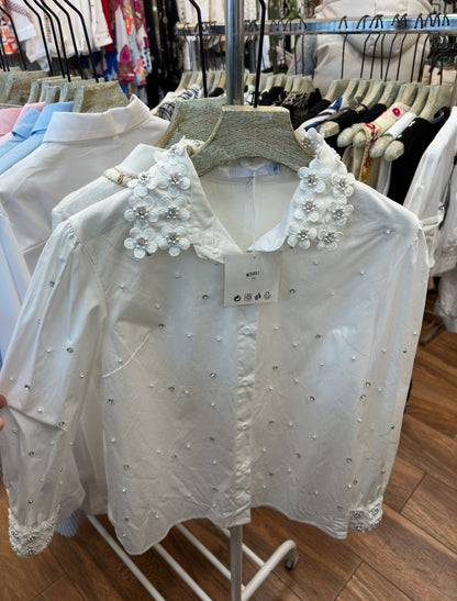 Camisa Branca - Flowers