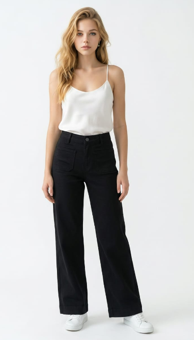 Calça Preta Wide Leg